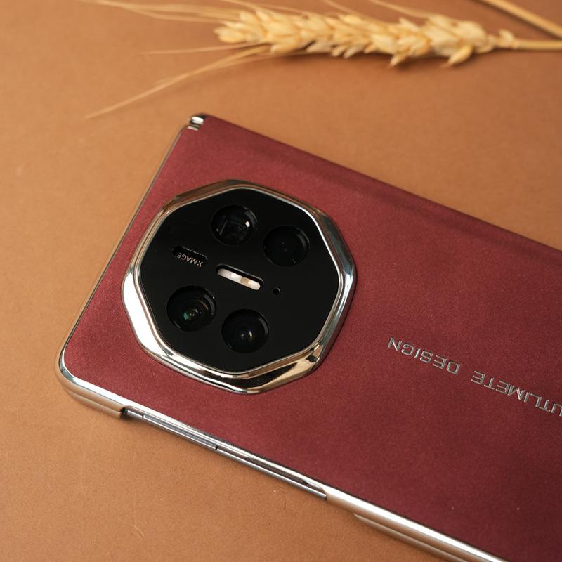 Applicable to Huawei MateX6 mobile phone case, silver edge sheepskin, double central axis X5/X3 seconds change XT all-inclusive anti-drop back cover
