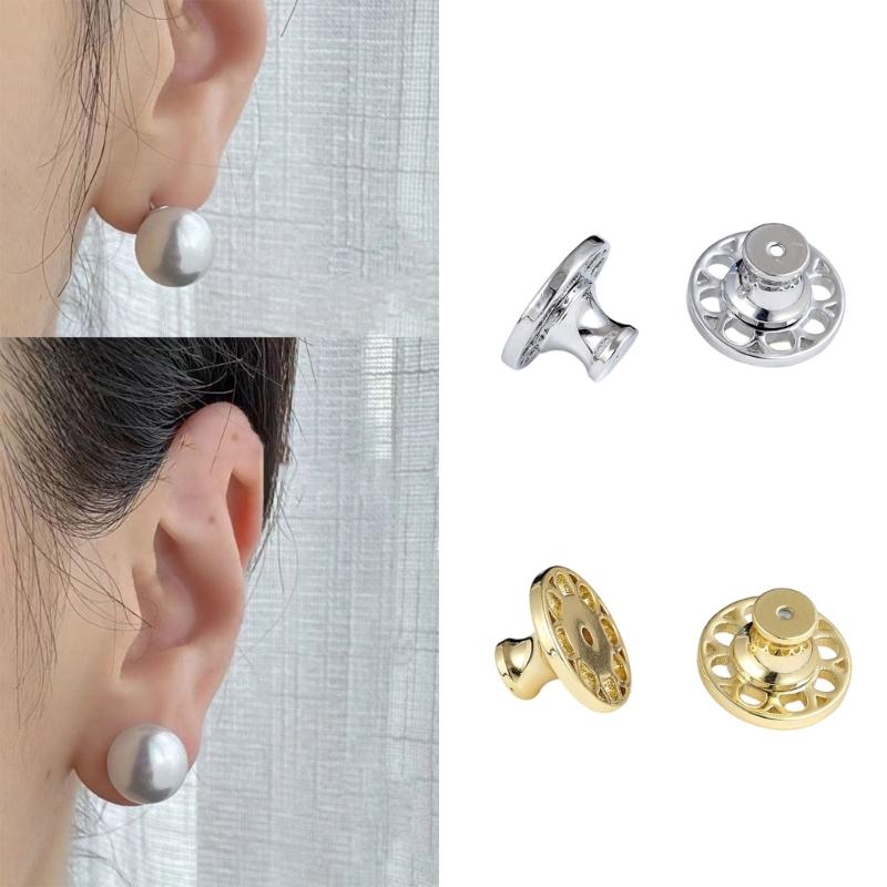 Sturdy Copper Earring Support Backs For Preventing Jewelry Slippage Secure Grip Design For Earrings