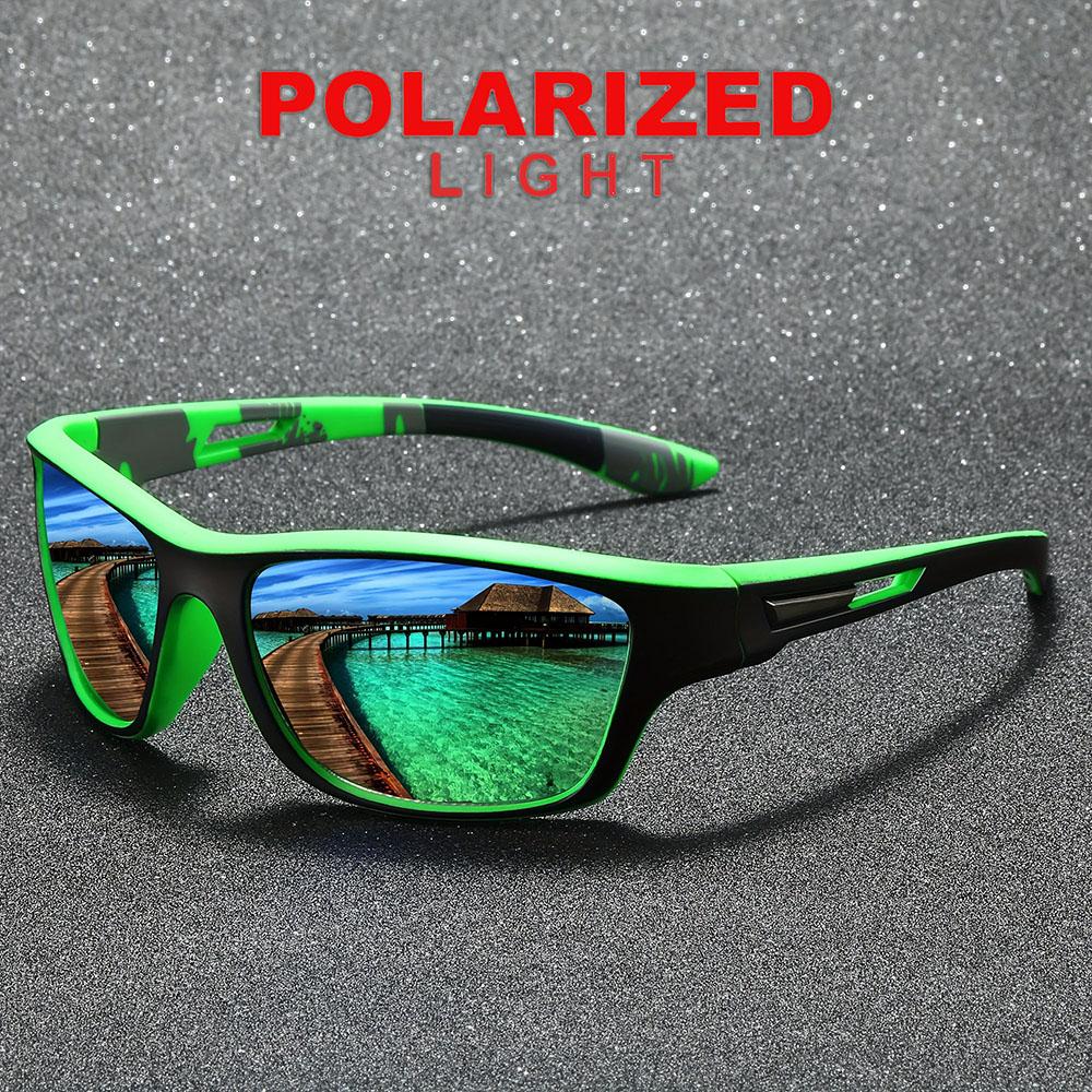 Classic Wrap Around Sunglasses for Men Women UV Protection Outdoor Sports Fishing Driving Travel