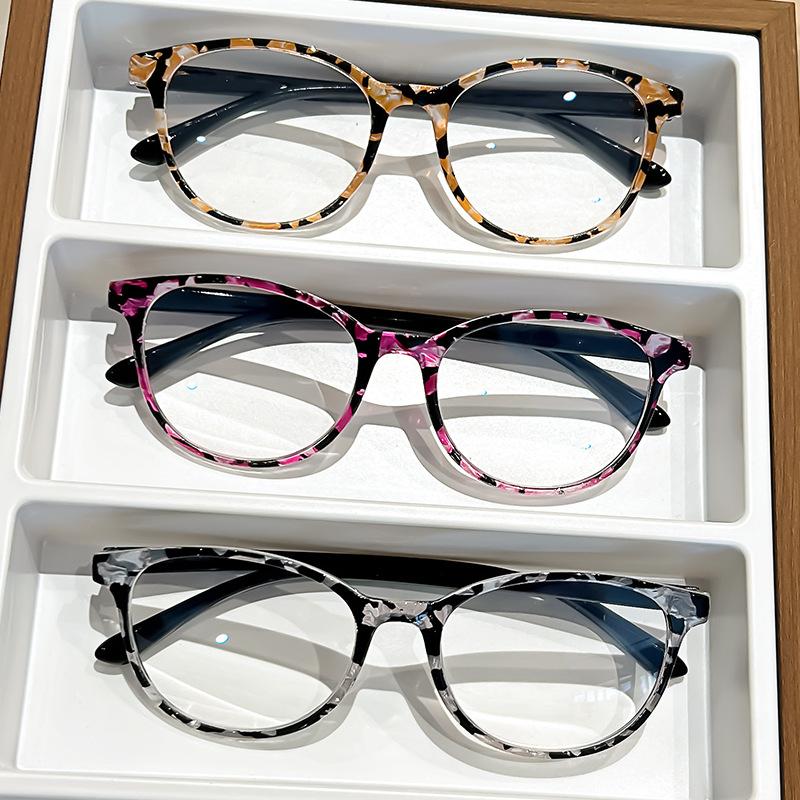 Fashionable Printed Reading Glasses, Anti Blue Light Glasses for Middle-aged and Elderly People, Retro Reading Glasses for Women