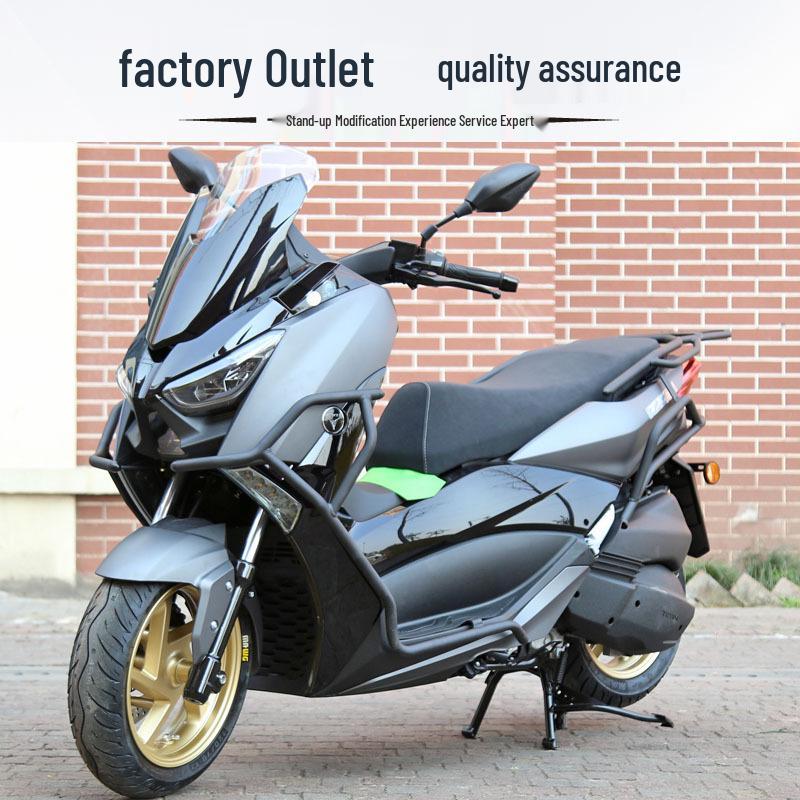 Tianying TX150 Rear Bumper and Exhaust Guard Bar with Reinforced Tail Box Rack