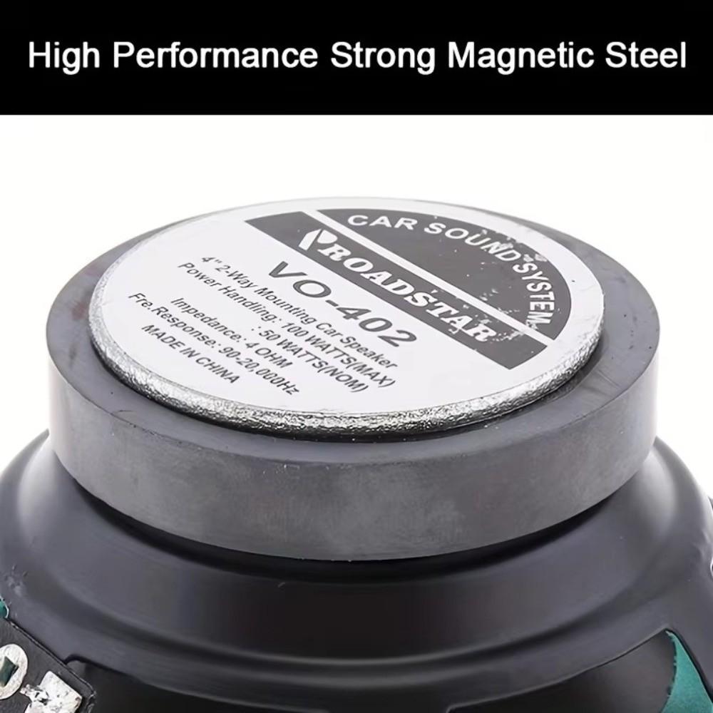 100W Vehicle Door Speaker 2-Way Car Audio Speaker Universal Car Coaxial Speaker Auto Audio System