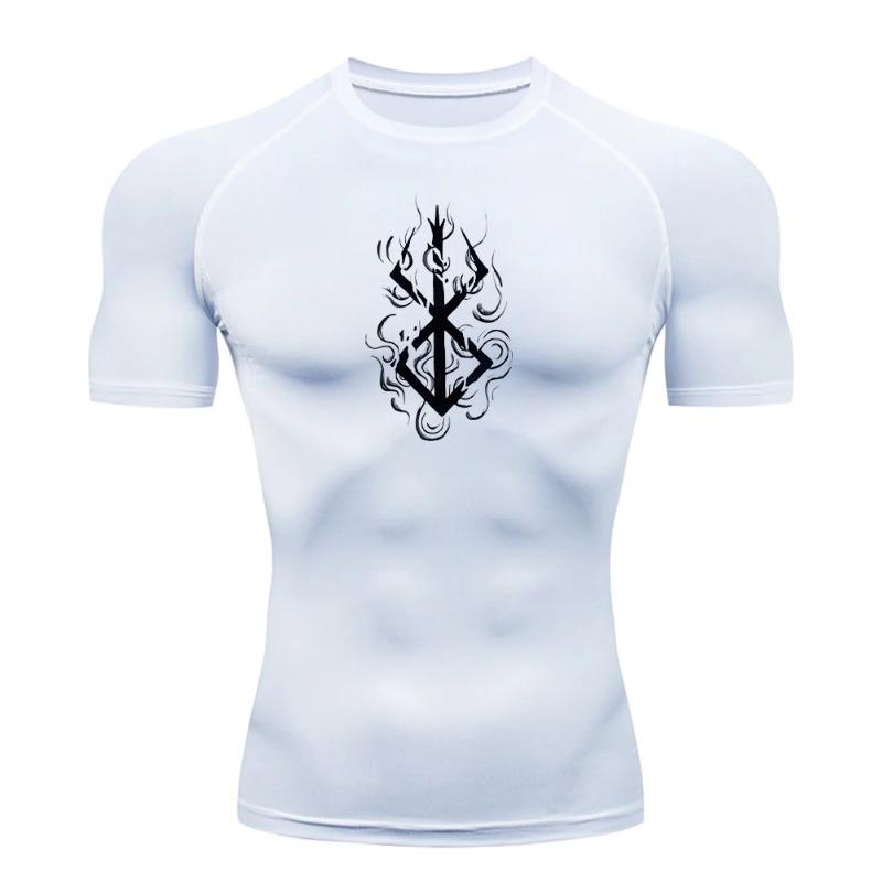 Sweat Absorbing Compression Shirts for Men Short Sleeve Gym Workout Stretchy Moisture-Wicking Fitness Undershirts Quick Dry Athletic T-Shirt Top