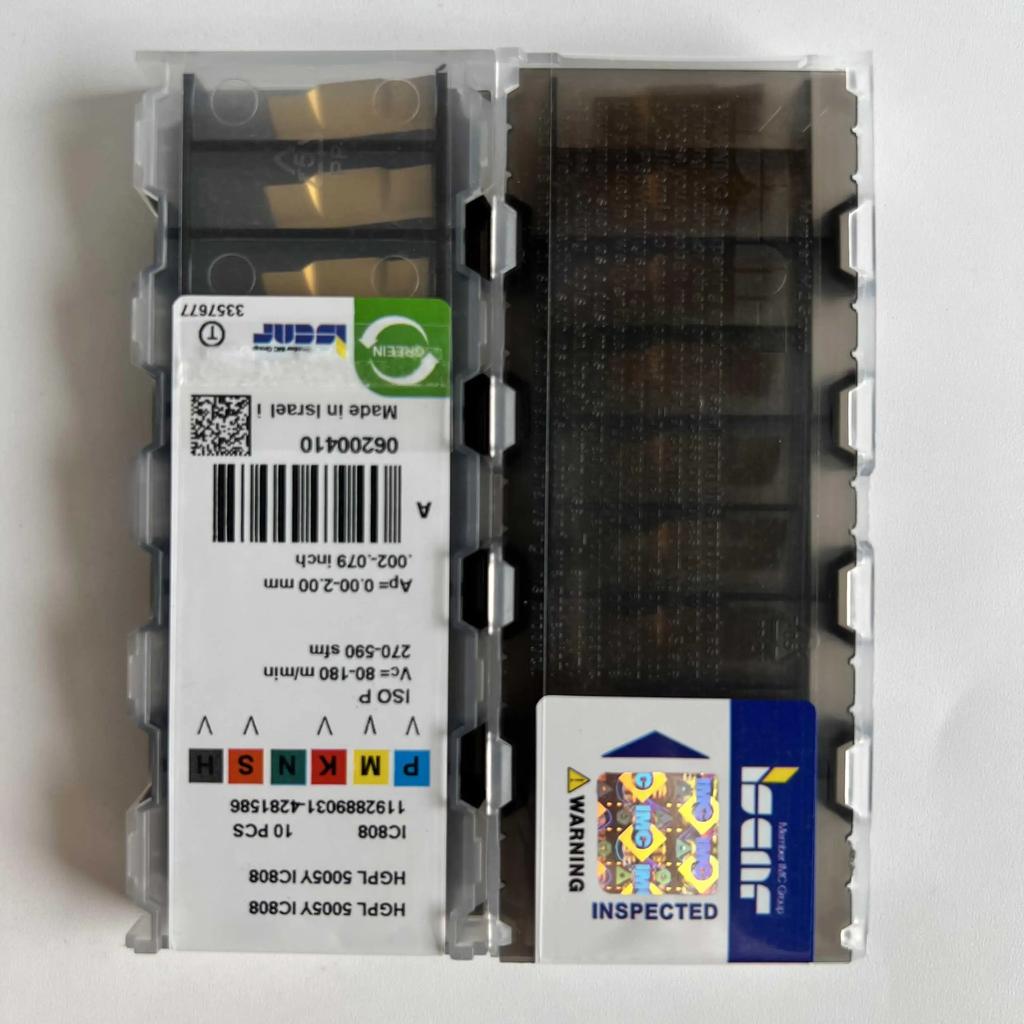 ISCAR / HGPL5005Y IC808   Industrial indexable carbide inserts 10 Pcs