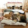 Hot Sale 3D Cute Cat Bedding Set Baby Duvet Cover Sets Bedclothes Twin Single King Kids Adult Teens Best Gift