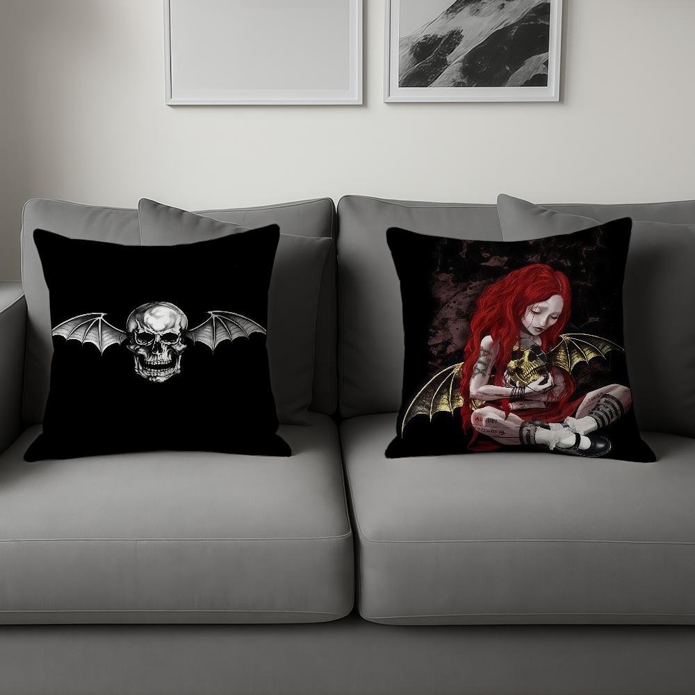 Rock Band A-Avenged Sevenfold cushion cover For Sofa Car Office Cafe Soft And Comfortable Double-Sided Printing Pillow Cover