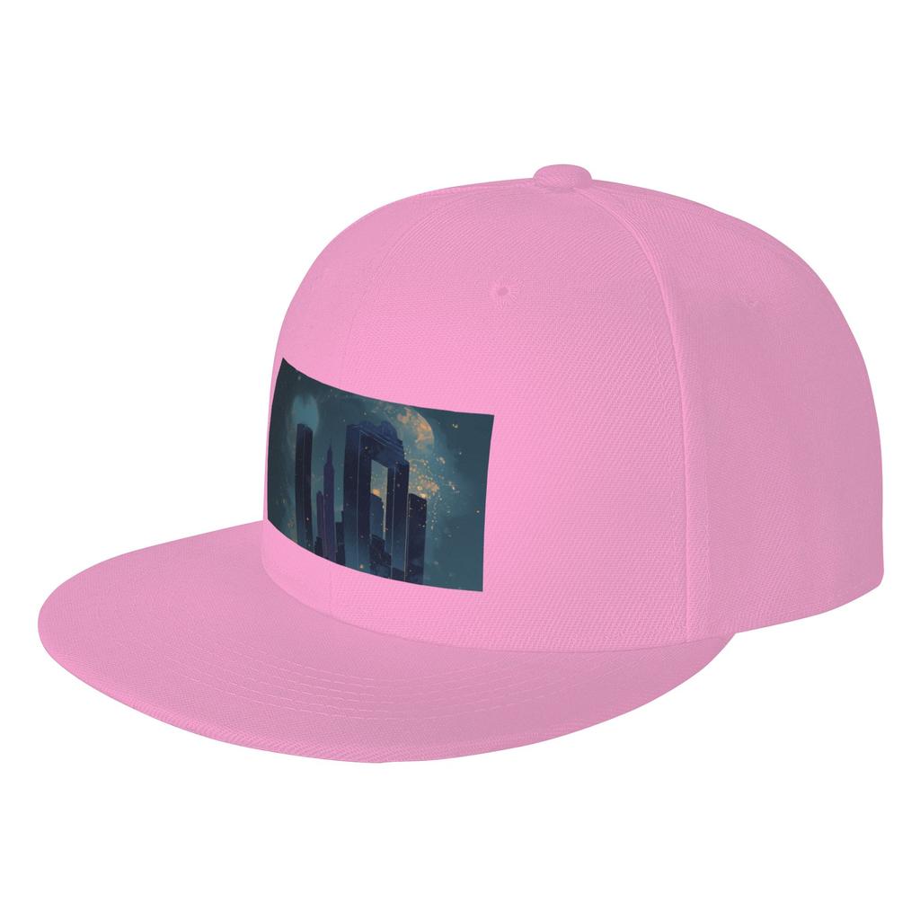 Fashion Cityscape Flat Brim Sun Hat Outdoor Sharp Visors