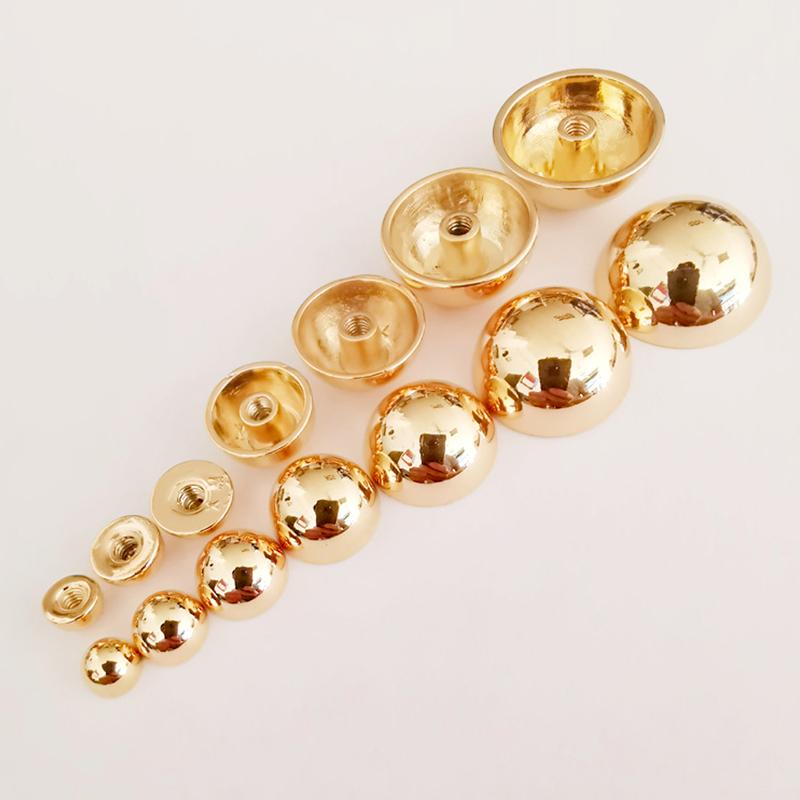 

10Pcs/Pack 6/8/9/10/12/15/18/20mm Nail Metal Snap Buckle Button Bag Studs DIY Handbag Sewing Zinc Alloy Leather Craft 20mm золотий