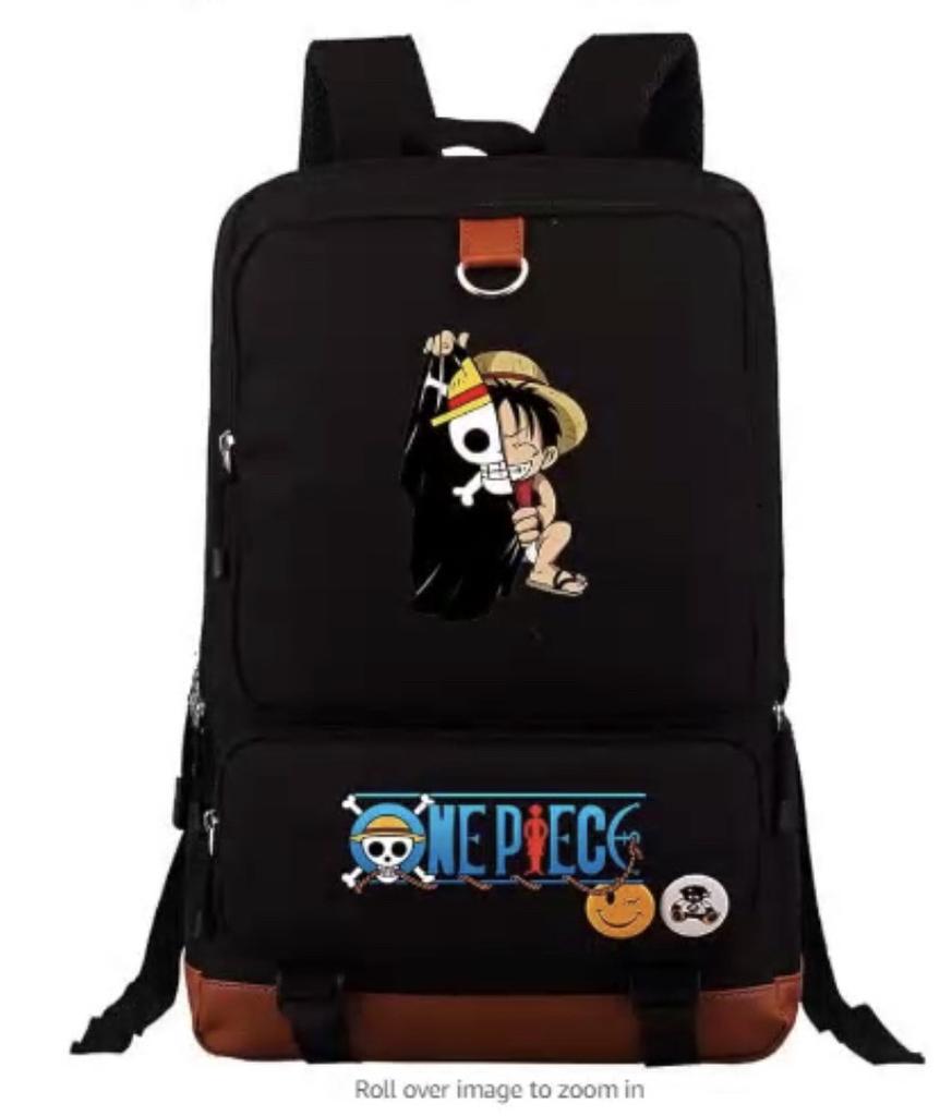 Anime Cartoon Print Teen Student Schoolbag Large Capacity Travel Bag Men And Women Backpack