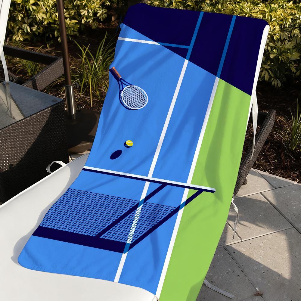 Fashion Tennis Court Towel Soft Pool Gift For Travel Gym Shower Camping Quick Dry Sports Large Beach Towels