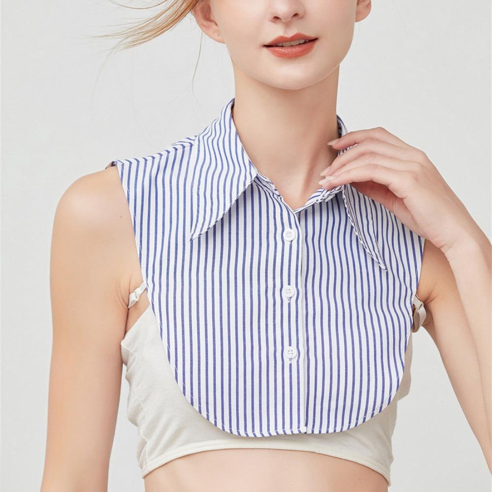 Commute Fake Hand Sleeves Detachable False Wrist Cuffs Soft Stripe Shirt Fake Collar Photo Props