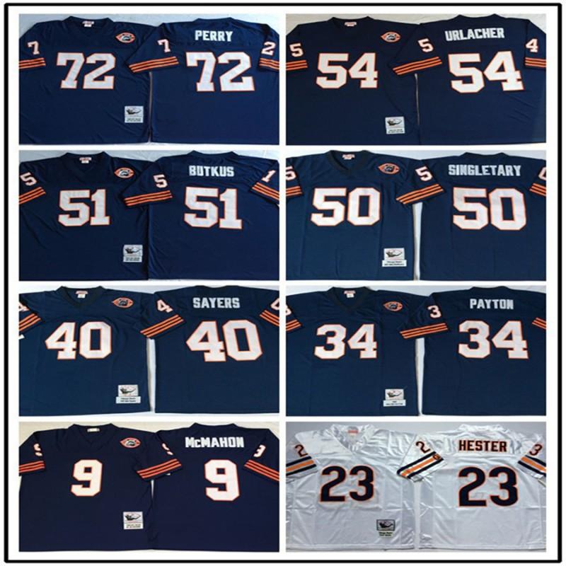Chicago Bears Retro NFL Football Jersey Embroidered Vintage Sport Shirt Men Women Rugby Fan Wear