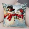 50 Style Merry Christmas Cushion Cover Decor Cute Cartoon Santa Claus Snowman Pillow Case Soft Plush Pillowcase for Sofa Home