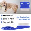 6Pcs/set Pet Flea Comb, Blue Comb Stainless Steel Needle Dense Tooth Cat Dog Comb