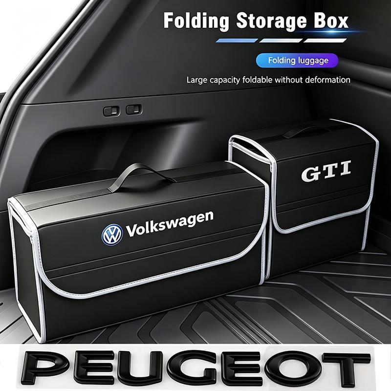 hijk1 Car keychain/VW Car Trunk Organizer Box Large Capacity Folding Storage Bag For VW GTI Polo Golf Passat Tiguan CC Arteon Jetta B6