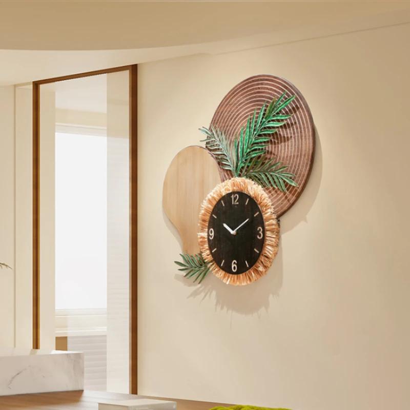 Quality Silent Design Wall Clocks Unique Tree Nordic Living Room Art Clock Digital House Aesthetic Reloj De Pared Wall Decor