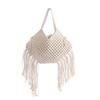 Sommer Design Gewebte Quaste Damen Umhängetasche Vielseitig Trendig Strand Ausgeschnitten Handtasche Leichte Urlaubs Stroh Strandtaschen