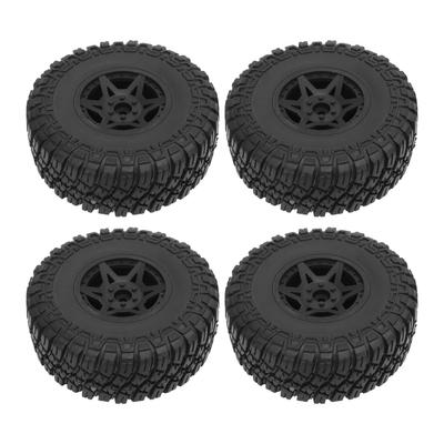 4 Pcs RC Short Course Truck Wheels 120mm Diameter Rubber Tire Plastic Hex Hub 1 10 RC Truck Wheels for Slash 4x4 2WD