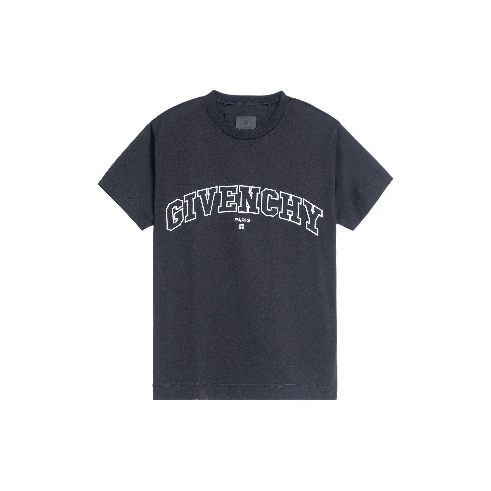 Givenchy Logo Embroidered Jersey T Shirt
