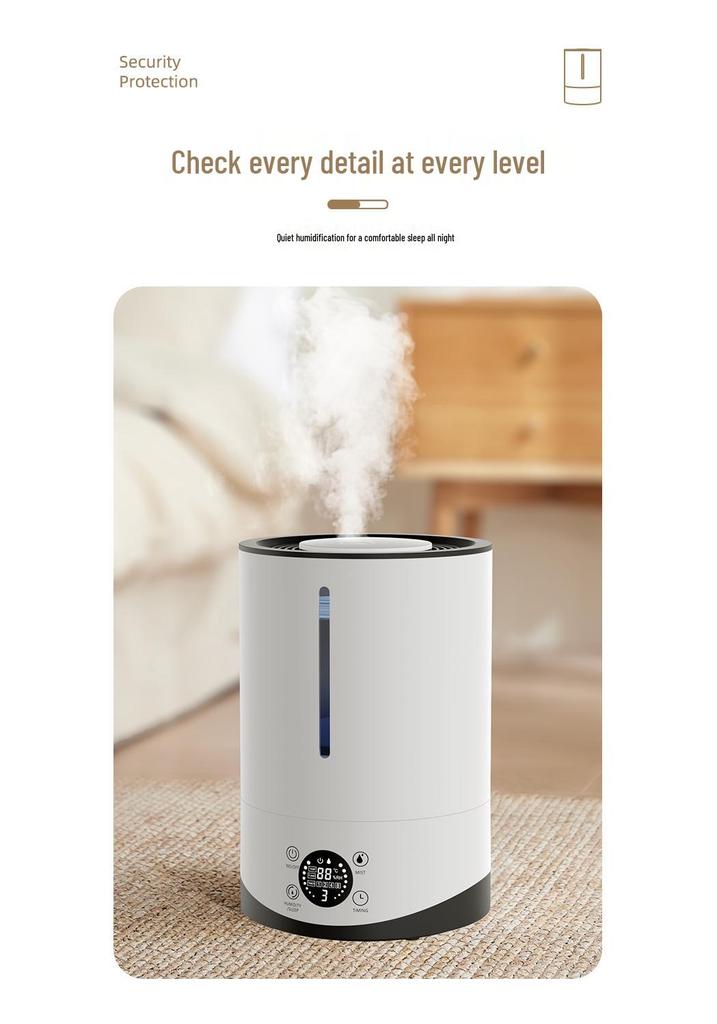 Large Capacity Silent Humidifier & Aroma Diffuser for Home and Bedroom
