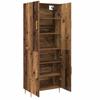 Wall Mounted Highboard Reclaimed Wood Look 69.5 x 34 x 180 cm Engineered Wood