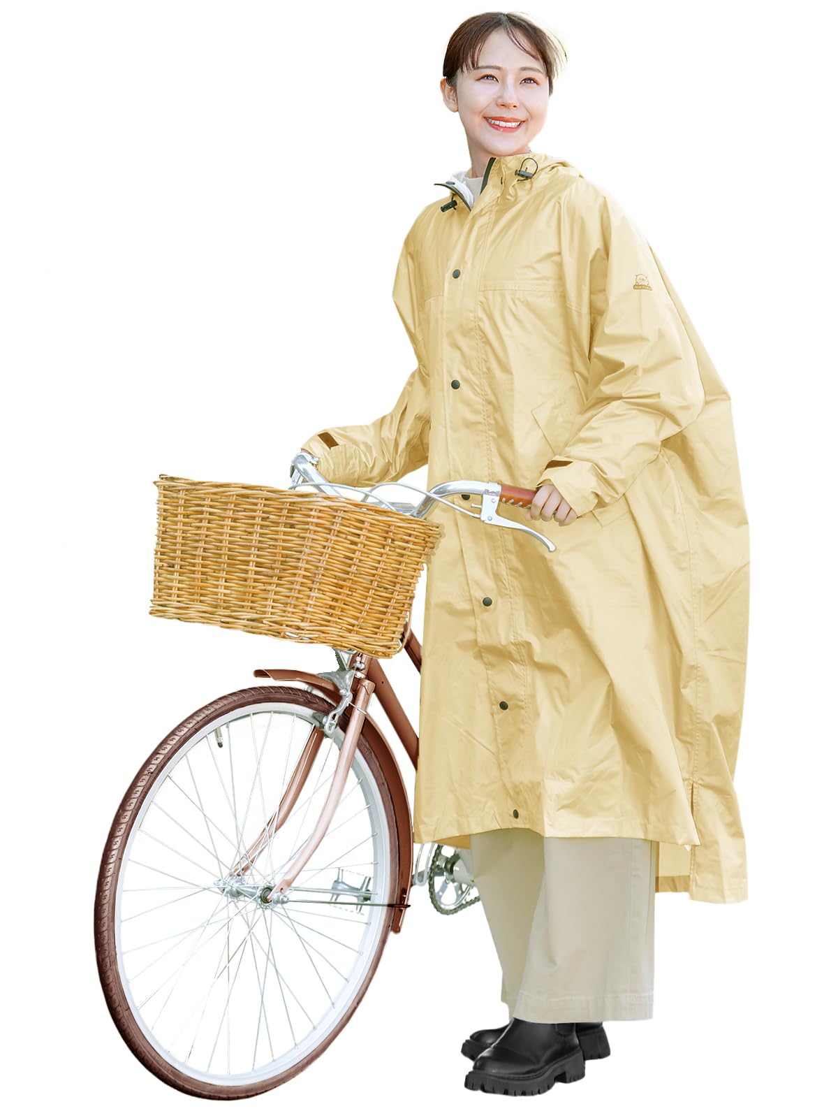 

Дождевик для рюкзака Оверсайз Водостойкий Рукав Дольман Водонепроницаемая дождевая одежда от дождя для Тяжелый Крем [UQLiFE] Велоспорт, Совместимый, Силуэт,