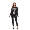 Cosplay Halloween, adult couple, grim reaper costume, creepy skeleton ghost costume, masquerade costume