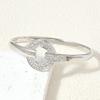Minimalist INS Style Geometric Circle Light Luxury Bracelet Fashion Open Hand Bracelet Couple Style