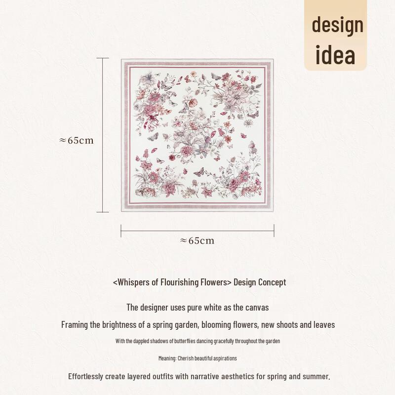 Shanghai Story 100% Mulberry Silk Double-Sided Printed Scarf