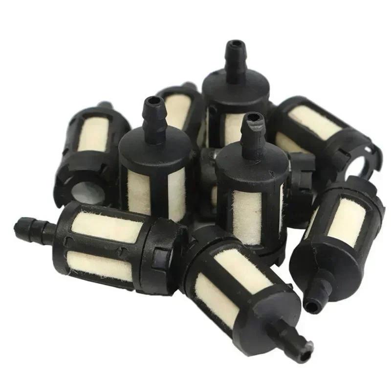 10 Pack Universal Fuel Filter for Gas Oline Garden Equipment, Ideal for Grass Trimmers and Chainsaws