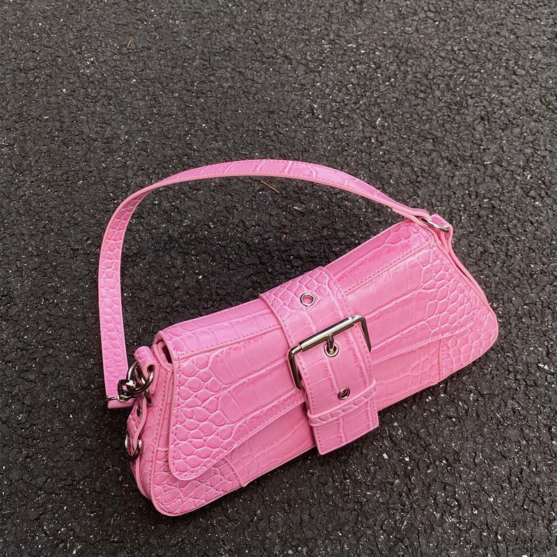 Crocodile pattern PU leather crossbody bag for women designer elegant bags shoulder bag