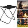 Mini Portable Folding Stool Aluminum Alloy Outdoor Chair for Fishing Camping Picnic (Silver, M)