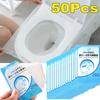 50Pcs Individually Packaged Disposable Toilet Seat Cover Waterproof Transparent Toilet Cover Thickened Safety Toilet Paper Pads