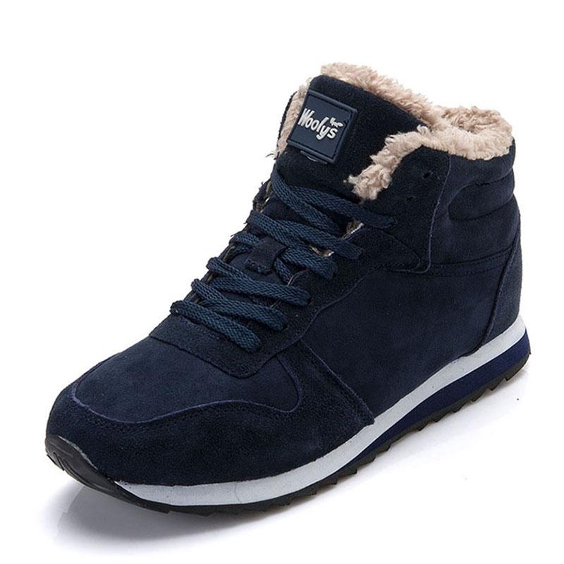 2025 Men Boots Winter Sports Ankle Boots Thickened Plus Size Women Casual Fashion Short Boots Cotton Shoes Platform Snow Boots