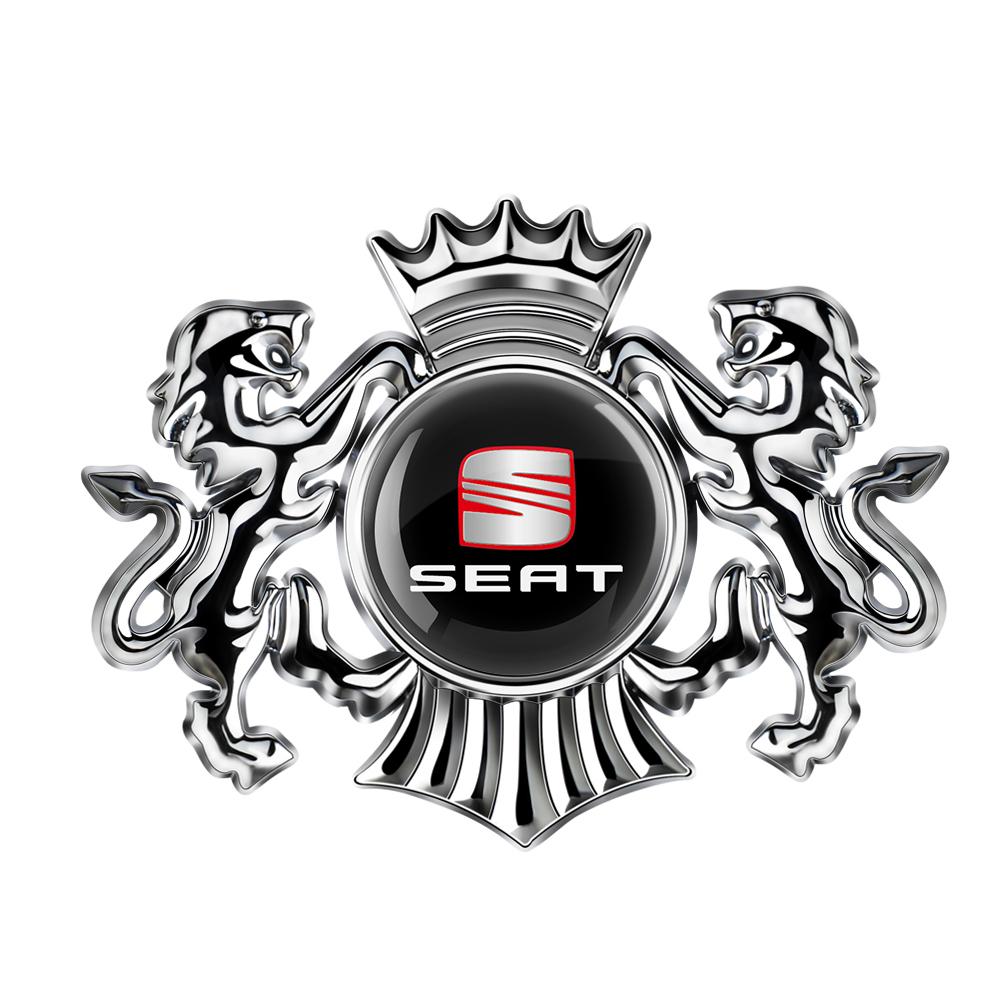 For Seat Leon Mk1 Ibiza 6j Ateca Altea Arosa Ahambra FR Toledo Exeo 1/2Pcs Car Metal Logo Side Window Body Fender Badge Stickers Plm056