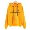 Women's Hooded Sweater Top Long Sleeved Heartbeat Clothing New Autumn Winter