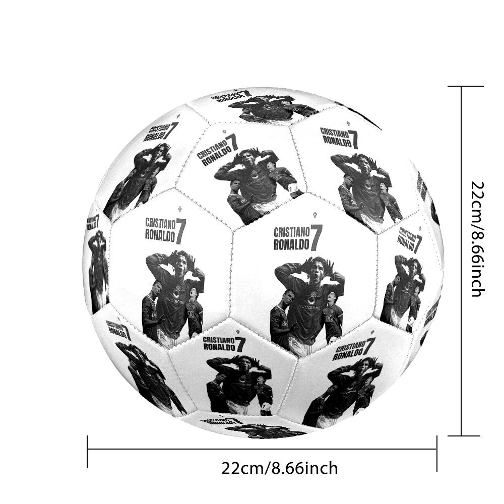 Cr7 Football Legend Soccer Ball Size 5 Football Machine Sewn Indoor/Outdoor Universal Football Ideal for Soccer Enthusiasts