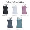 699 Yoga Wear Yoga Bra Stylish and Cute Back Hot Yoga Sportswear Size [machikaada] Top, Top, Camisole, Women's, Design, (Gray, XL)