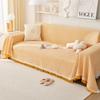Simple Cream Style Couch Towel Veil Texture Comfortabl Skin Friendly Delicate Sofa Blanket Four Season Universal Home Decoration