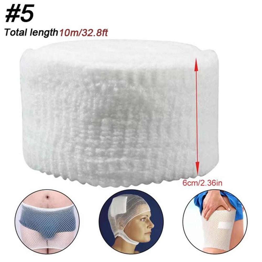 1 Rolle Netzschlauchverband Elastisches Netz Wundauflage Schlauchgaze Atmungsaktiver Verband Fixiernetz für Handgelenk Ellenbogen Wade