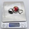 Strawberry/Tomato Heart Key Pendant Stylish Keyring Backpacks and Purses Charm Accessory Fashionable Keychain Ornament