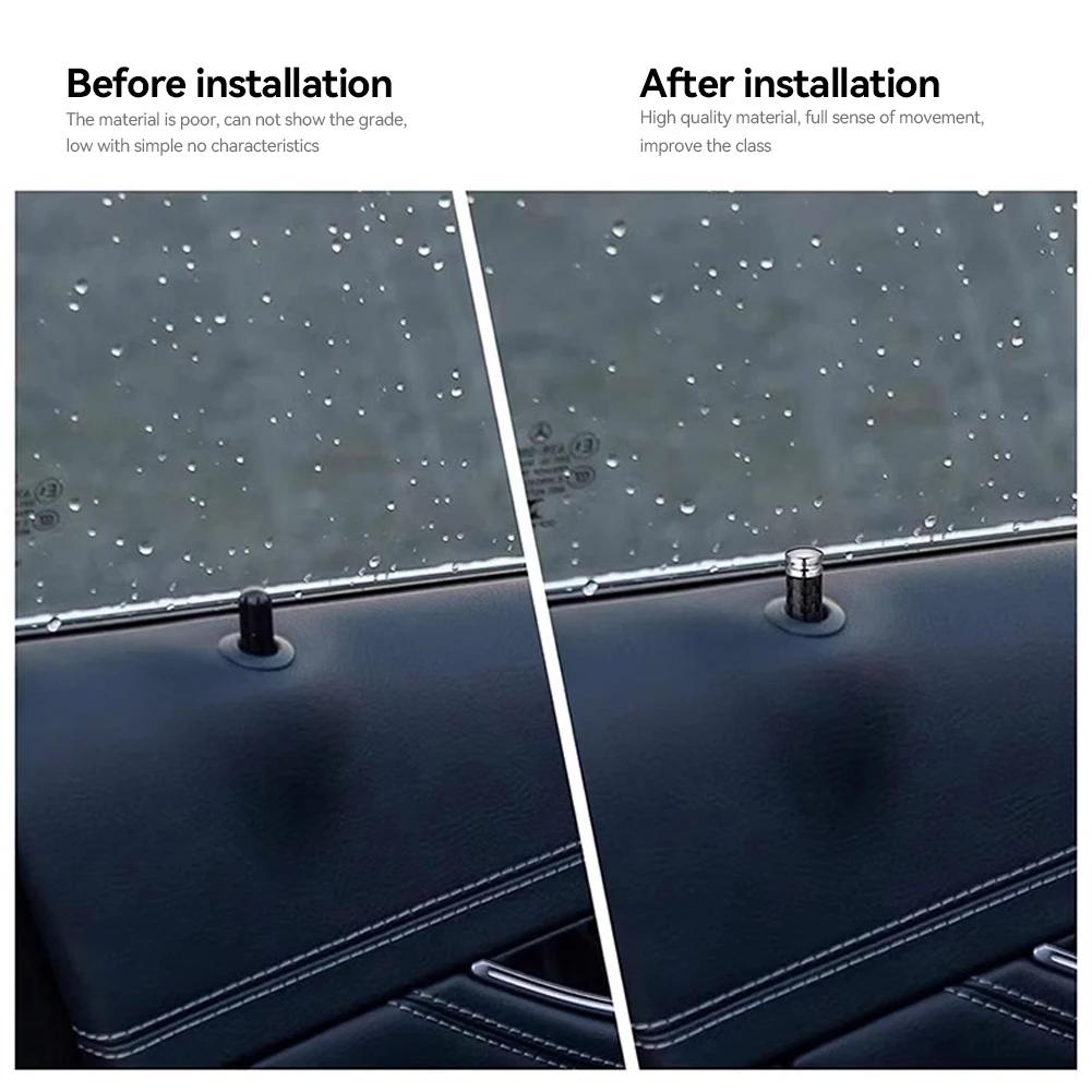 4Pcs Door Lock Pin Cover Door Bolt Deco Cap For Mercedes Benz A C E CLA GLA GLK ML GLC GLE GLS SLK Class W205 W204 W212 W211