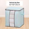 Cotton Quilt and Clothes Organizer Bag with Window, Non-Woven Fabric for Packing and Storage