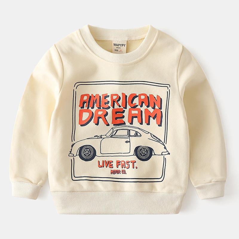 

Толстовка для мальчиков, осень 2023, детский модный пуловер с героями мультфильмов, повседневный топ с капюшоном 140cm