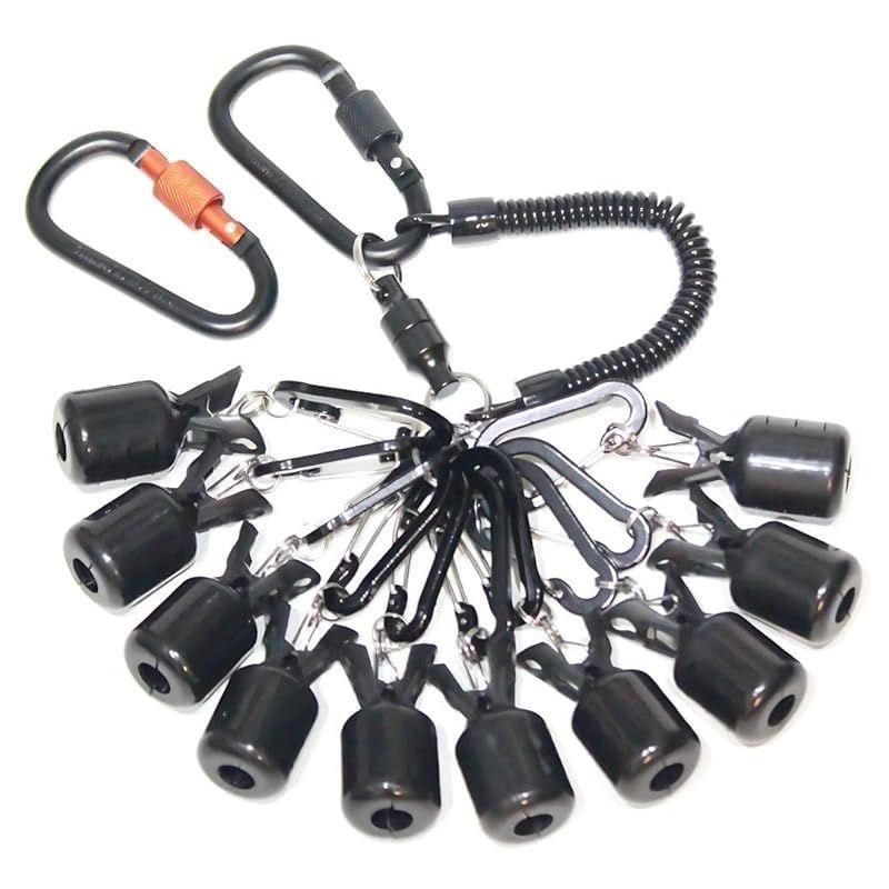Used [New] UKIKA Egi Holder Set of 10 with Carabiner Egi Cover Egi Egi Case Eging Squid Fishing Supplies Fishing Tackle Hook Cover Needle Protection