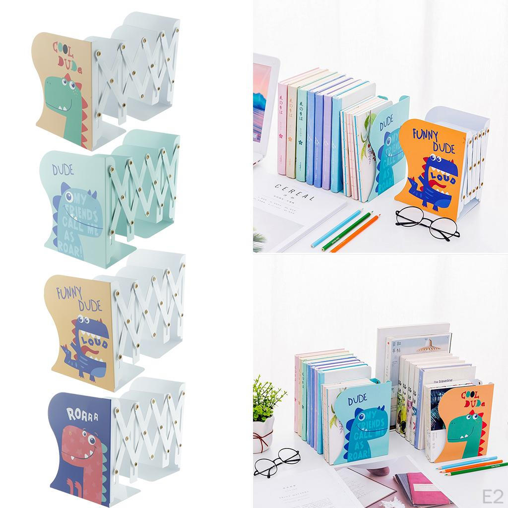 Cartoon Bookends Metal Iron Adjustable Books Holder Stand
