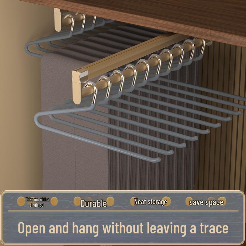 

Built-In Seamless Non-Slip Pants Hanger - 2-Shaped/Z-Shaped Goose Design 25CM