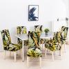 Geometric Printed Stretch Chair Cover For Dining Room Office Banquet Elastic Armchair Protector