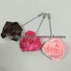 Handmade Rose Fabric Brooch: Men's Suit Accessory