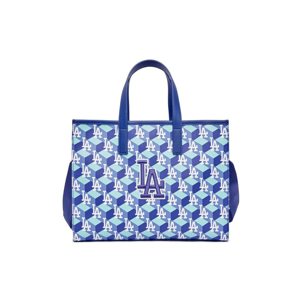 New MLB Synthetic Leather Tote Bag, Shopping Bag, Handbag Medium Women's Blue 3AORM042N-07BLS